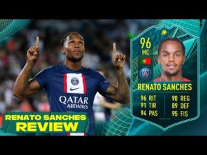 ¡ES UNA BESTIA Y ESTÁ REGALADO! 😍🎁 96 RENATO SANCHES FIFA 22 MOMENTS TRANFER SBC REVIEW