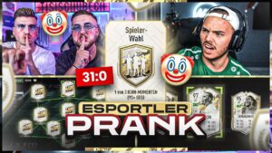 Esportler PRANK im 93+ ICON MOMENTs Squad Builder Battle an NOHANDGAMING 😂😱 FIFA 22