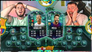 FIFA 22: RONALDO VS MESSI FLASHBACK SQUAD BUILDER BATTLE 🔥🔥