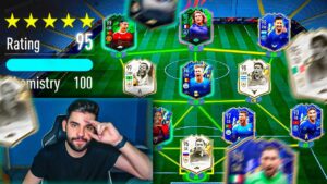 FUT DRAFT 195…196!! CONSEGUI AS MELHORES CARTAS NO MESMO TIME!! FIFA 22