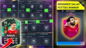 How to pack 99 Rated Ronaldo from completing 99 Rated Salah