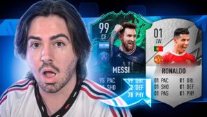 MESSI 99 BOTA QUALQUER UM NO CHINELO!!! FUT DRAFT COM O MELHOR MESSI DO JOGO! FIFA 22