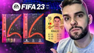 ABRI MEU PRIMEIRO PACOTE DE 100k NO FIFA 23! *ABSURDO* ULTIMATE TEAM