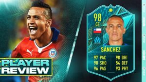 THIS IS THE BEST CARD ON FIFA 22! 😱 98 MOMENTS ALEXIS SANCHEZ PLAYER REVIEW - FIFA 22 ULTIMATE TEAM