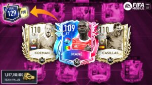 129 OVERALL + 1,000,000,000 TEAM VALUE SQUAD UPGRADE - FIFA MOBILE 23