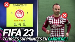 7 CHOSES QUI ONT ÉTÉ SUPPRIMÉES DANS LE MODE CARRIÈRE DE FIFA 23 !