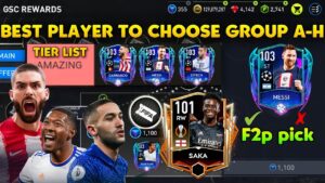 DO THIS!! BEST PLAYER FOR F2P  GROUP A-H FOR F2P FIFA MOBILE 22 | TIER LIST GSC EVENT FIFA MOBILE 22