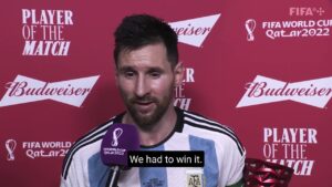 Argentina v Mexico | @Budweiser Player of the Match - Lionel Messi | #FIFAWorldCup