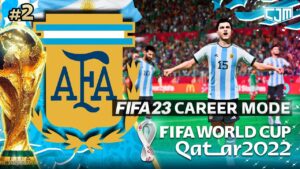 FIFA 23 Argentina Career Mode | World Cup 2022 | Julián Álvarez Jadi Starter Lawan Mexico #2