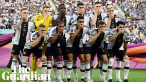 Germany make defiant stand against Fifa in first World Cup game