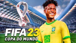 MINHA PRIMEIRA VEZ JOGANDO O MODO COPA DO MUNDO 2022 NO FIFA 23