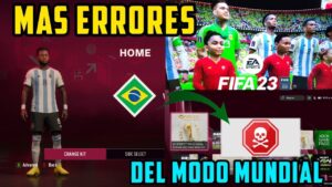 Malas Noticias Más Errores en el Modo Mundial de FIFA 23