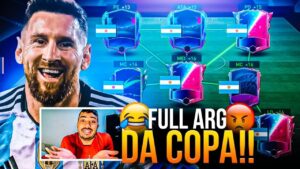 SÉRIE NOVA! 🔥 MONTEI TIMAÇO FULL ARGENTINA DE 100KK 🇦🇷 | TEVE GEMIDÃO & MINI RAGE 🤣 - FIFA MOBILE 22