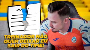 TREINADOR NÃO QUER DEIXAR EU SAIR!!! MEU JOGADOR FIFA 23