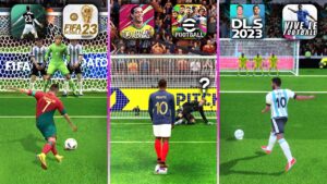 DLS 23 vs Total Football vs eFootball 23 vs Vive Le vs FIFA 23 vs Soccer Cup | Realistic Penalty