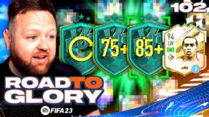 I completed the 85+ DOUBLE UPGRADE SBC and got...!!! FIFA 23 Road To Glory #102