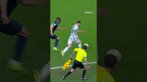 INSANE MESSI ASSIST for Alvarez goal vs Croatia #ShortsFIFAWorldCup