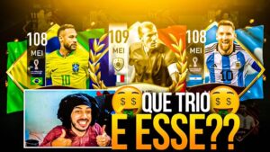 MELHOR TRIO! 😱 COMPREI O MESSI, NEYMAR & ZIZOU POR 120 MILHÕES 🔥🔥 - FIFA MOBILE 2022