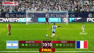 PES 2021 - Argentina vs France - Penalty Shootout - Final FIFA World Cup 2022 - eFootball Gameplay