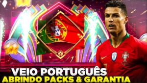 PORTUGUÊS?!😱🔥 ABRINDO PACKS & GARANTIA JOGADOR 100+ | FIFA MOBILE 23