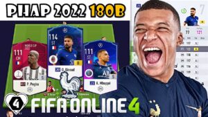 Phá 180 Tỷ I Love Build Team Color PHÁP 2022 Siêu Mạnh FO4: MBAPPE, BENZEMA, POGBA & GIROUD +8