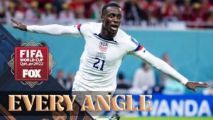 United States' Timothy Weah scores an IMPRESSIVE goal in the 2022 FIFA World Cup | Every Angle