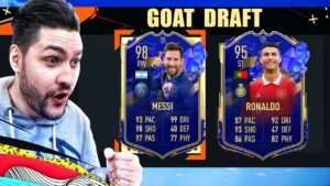 FIFA 23 TOTY GOAT DRAFT!!! TOTY MESSI & RONALDO FAC CEL MAI TARE CUPLU DE ATACANTI DIN ULTIMATE TEAM