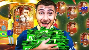 I Used 91 Neymar With 100,000 FIFA Points!