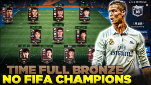 INSANO!🤩🔥 JOGUEI C/ TIME FULL BRONZE NO FIFA CHAMPIONS | FIFA MOBILE 23