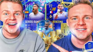 JUSTE DES MONSTRES ?!! - On JOUE avec BENZEMA TOTY & SERGIO RAMOS 91 Flashback ! FIFA 23 avec 0€ #75
