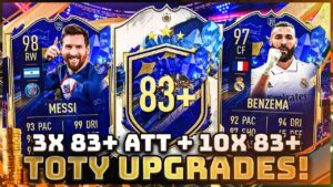 LETS GO! DER ERSTE TOTY!! in 40x 10x 83+ und 3x 83+ STÜRMER UPGRADE PACKS IN FIFA 23