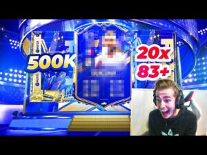 MOJA PIERWSZA KARTA TOTY! PACZKA za 500k & 20x83+ | FIFA 23