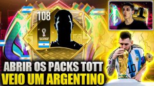 O ARGENTINO VEIO !🇦🇷 ABRIR TODOS MEUS PACKS TOTT 108 & TIREI VÁRIOS TOTT😱 FIFA MOBILE 23