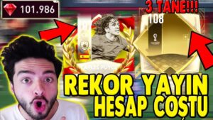 OHAA 100000 CEVHER HESABI COŞTURDUM (3 TANE 108 BİR 107 PRIME) FIFA Mobile