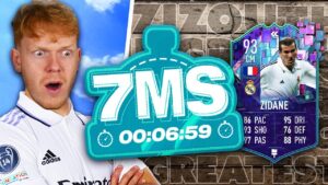 Return of the king.. Real Madrid ZIDANE 7 MINUTE SQUAD BUILDER - FIFA 23
