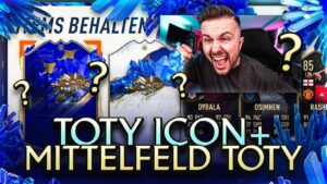 TOTY MITTELFELD auf ANSAGE GEZOGEN 🔥 + TOTY Icon im Pack 😱 FIFA 23 TOTY Pack Opening