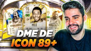AAAA TIREI UM ICON DE 4 MILHÕES NO DME DE ICON 89+ *ABSURDO DEMAIS*!! FIFA 23 ULTIMATE TEAM