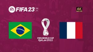 Brasil x França | FIFA 23 Gameplay Copa do Mundo Qatar 2022 | Final | [4K]