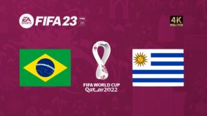 Brasil x Uruguai | FIFA 23 Gameplay Copa do Mundo Qatar 2022 | Final [4K 60FPS]