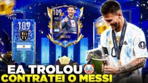CARTA TROLADA!🥲🇦🇷 MESSI 109 CHEGOU & TESTEI EM GAME | FIFA MOBILE 23