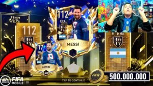 🐐 CUMPLO MI SUEÑO!!! HEMOS CONSEGUIDO FICHAR A MESSI UTOTY en FIFA MOBILE *500 Millones de Monedas*