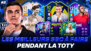 LES MEILLEURS SBCS A FAIRE PENDANT LA TOTY SUR FIFA 23 ! (MANE, XABI ALONSO, POGBA, MBAPPE..)