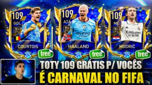 NOVAS RECOMPENSAS GRÁTIS🔥 COMO PEGAR HAALAND & COURTOIS 109 GRÁTIS NESSE VÍDEO...😱| FIFA MOBILE 23
