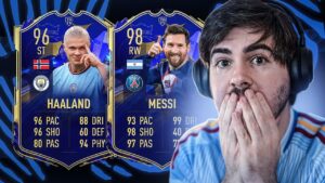 OMG MESSI TOTY E HALLAND TOTY JUNTO! FUT DRAFT FIFA 23