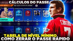 RESGATE O CANTONA!🇨🇵🔥 COMO ZERAR O PASSE MAIS RÁPIDO & TABELA DE NÍVEL MÍNIMO | FIFA MOBILE 23