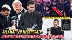 SEJARAH TERCIPTA😍"Messi Akhirnya Resmi Menerima FIFA BEST FOOTBALL 2022"🏆Mbappe No 2 Tetap Respect❤️