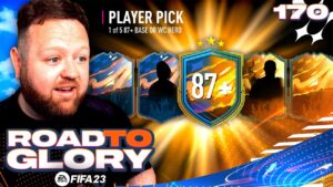 1 of 5 87+ Base or World Cup Hero PLAYER PICK!!! FIFA 23 Road To Glory #170