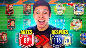 ASI MEJORÉ LA CUENTA DE UN SUSCRIPTOR en FIFA MOBILE 😱 *Subiendo su GRL*