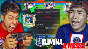 EDSON FDB ELIMINA a MESSI de 117 DE GRL en FIFA MOBILE 😱 *BROMA PESADA* TERMINO LLORANDO