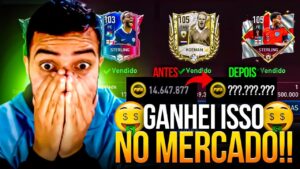 FIZ A LIMPA! 🤑 VENDI CARTAS NO NOVO MERCADO DO FIFA 🔥 | FIQUEI MILIONARIO?! 🤯 - FIFA MOBILE 2023